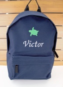 Sac à dos personnalisé avec motif brodé