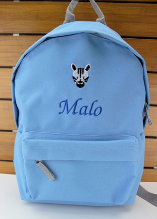 Sac à dos personnalisé avec motif brodé