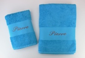 Serviette de toilette personnalisée