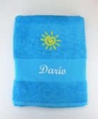 Drap de bain avec motif personnalisé