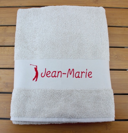 Drap de bain personnalisé avec motif