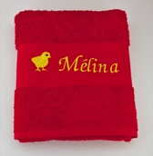 Serviette personnalisée avec motif