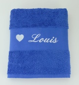 Serviette de toilette personnalisée avec motif