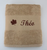 Serviette de toilette personnalisée avec motif