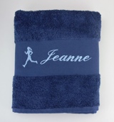 Serviette de toilette personnalisée avec motif