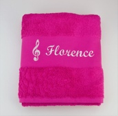 Serviette de toilette personnalisée avec motif