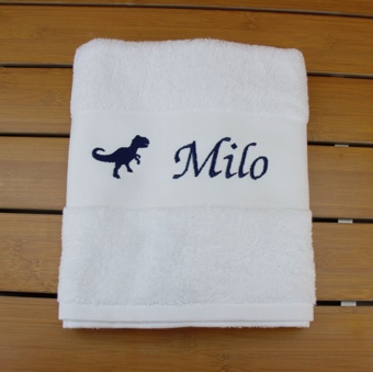 Serviette de toilette personnalisée avec motif