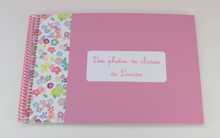 Album enseignant rose et liberty turquoise et rose
