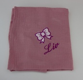 Lange personnalisé avec motif appliqué