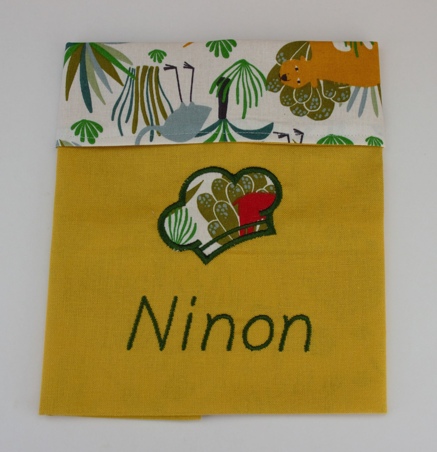 Serviette de table enfant personnalisée évolutive (avec ou sans pressin)