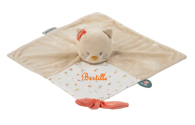 Doudou Chat Nattou beige personnalisable