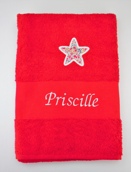 Drap de bain avec motif liberty Drap de bain avec motif liberty