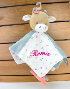 Doudou Vache Mila Nattou personnalisable