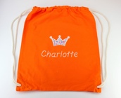 Sac à dos coton avec motif appliqué