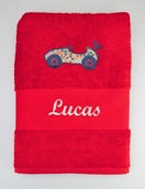 Drap de bain avec motif liberty Drap de bain avec motif liberty