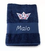 Drap de bain avec motif liberty Drap de bain avec motif liberty