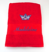 Drap de bain avec motif liberty Drap de bain avec motif liberty