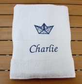 Drap de bain avec motif liberty Drap de bain avec motif liberty