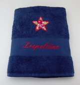 Drap de bain avec motif liberty Drap de bain avec motif liberty