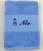 Drap de bain avec motif