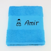 Drap de bain avec motif