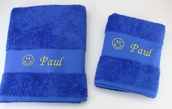 Drap de bain avec motif