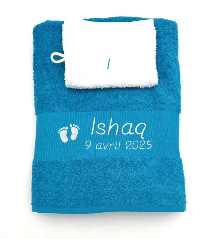 Drap de bain avec motif