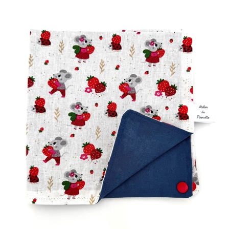 Serviette de table enfant évolutive (avec ou sans pressins)