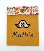 Serviette de table enfant personnalisée évolutive (avec ou sans pressin) VA1