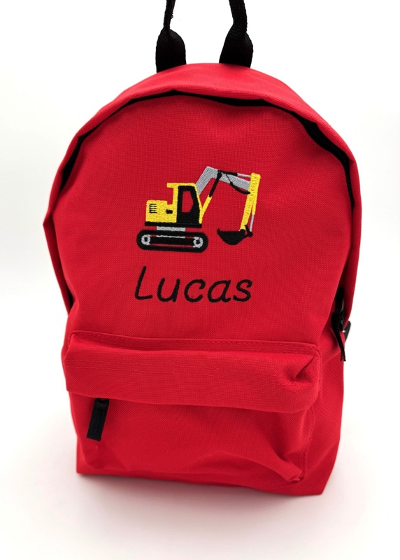 Sac à dos enfant avec tractopelle Sac à dos enfant avec tractopelle
