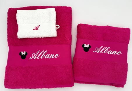 Serviette personnalisée avec motif