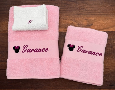 Drap de bain avec motif
