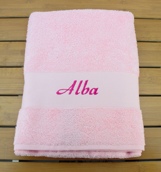 Drap de bain personnalisé