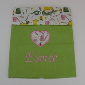 Serviette de table enfant personnalisée évolutive (avec ou sans pressin) Serviette de table enfant personnalisée évolutive (avec ou sans pressin)