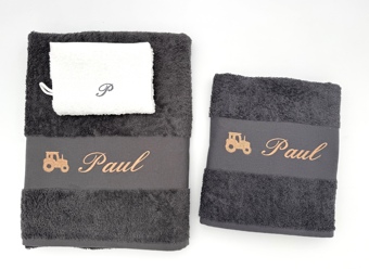Drap de bain avec motif