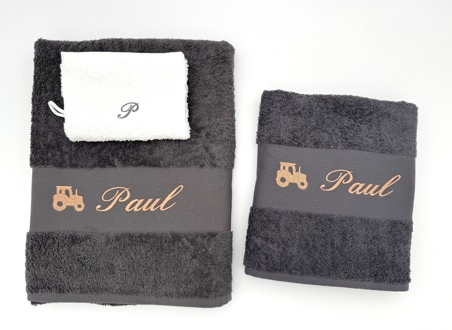 Drap de bain avec motif