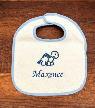 Bavoir éponge avec motif appliqué