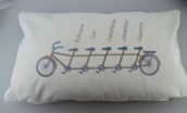 Coussin rectangulaire vélo personnalisé