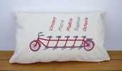 Coussin rectangulaire vélo personnalisé