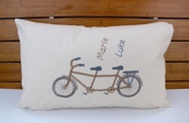 Coussin rectangulaire vélo personnalisé