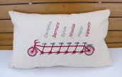 Coussin rectangulaire vélo personnalisé