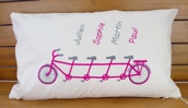 Coussin rectangulaire vélo personnalisé