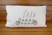 Coussin rectangulaire vélo personnalisé