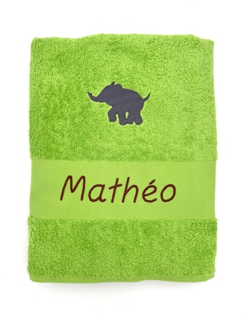 Drap de bain avec grand motif