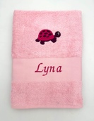 Serviette tortue personnalisée