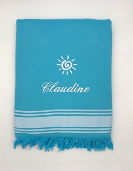 Serviette Fouta éponge personnalisée N8