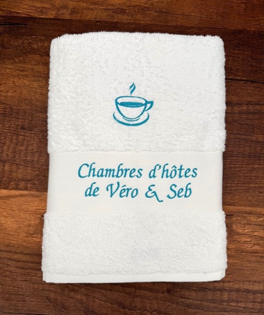 Drap de bain avec grand motif
