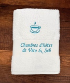 Drap de bain avec grand motif Drap de bain avec grand motif