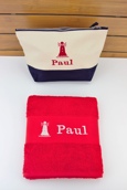 Trousse de toilette et serviette personnalisée Trousse de toilette et serviette personnalisée