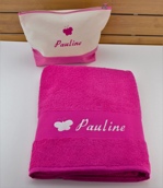 Trousse de toilette et serviette personnalisée Trousse de toilette et serviette personnalisée
